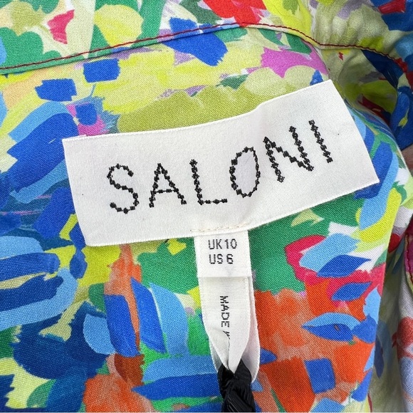NWT Saloni shirt dress Tilly Summer Confetti - Picture 4 of 11